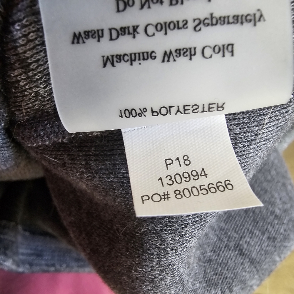 Title Nine Gray Knit Tunic Sweater Dress Zip Pocket Medium - Picture 9 of 9